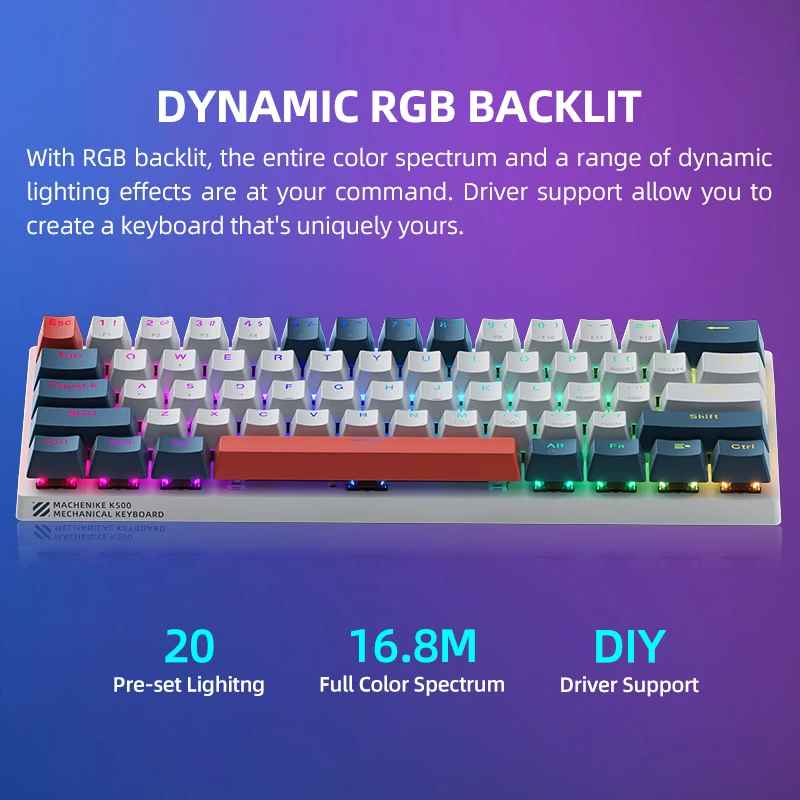 Machenike K500-B61 Mini Mechanical Keybaord