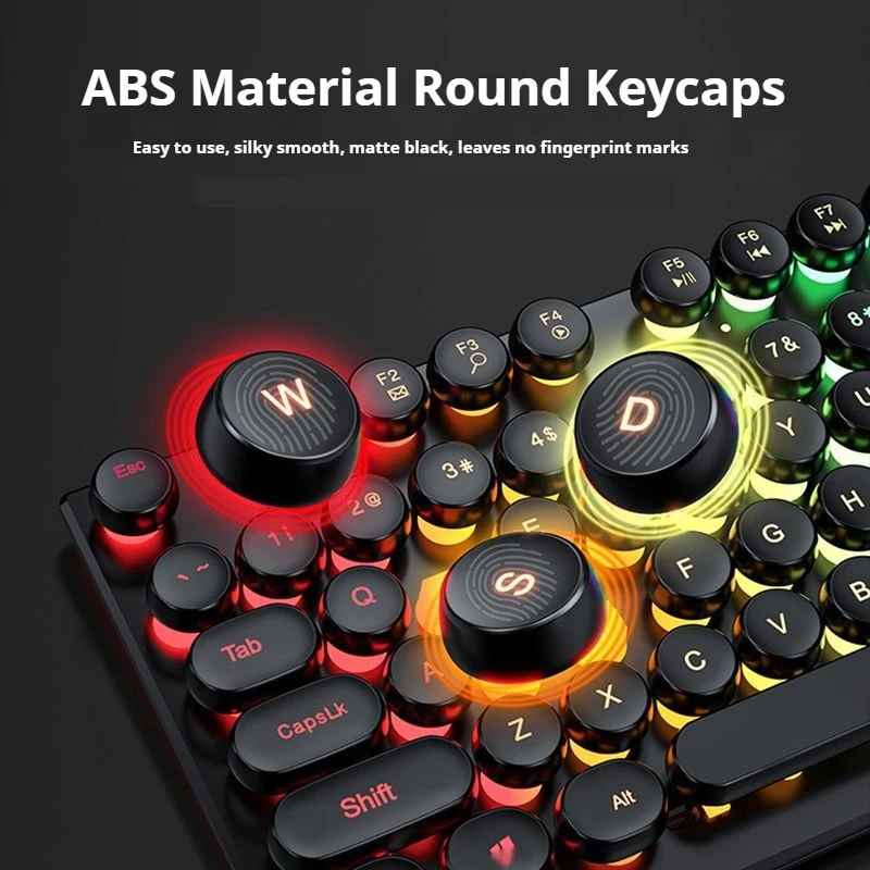 EWEADN GX330 Typewriter Gaming Keyboard