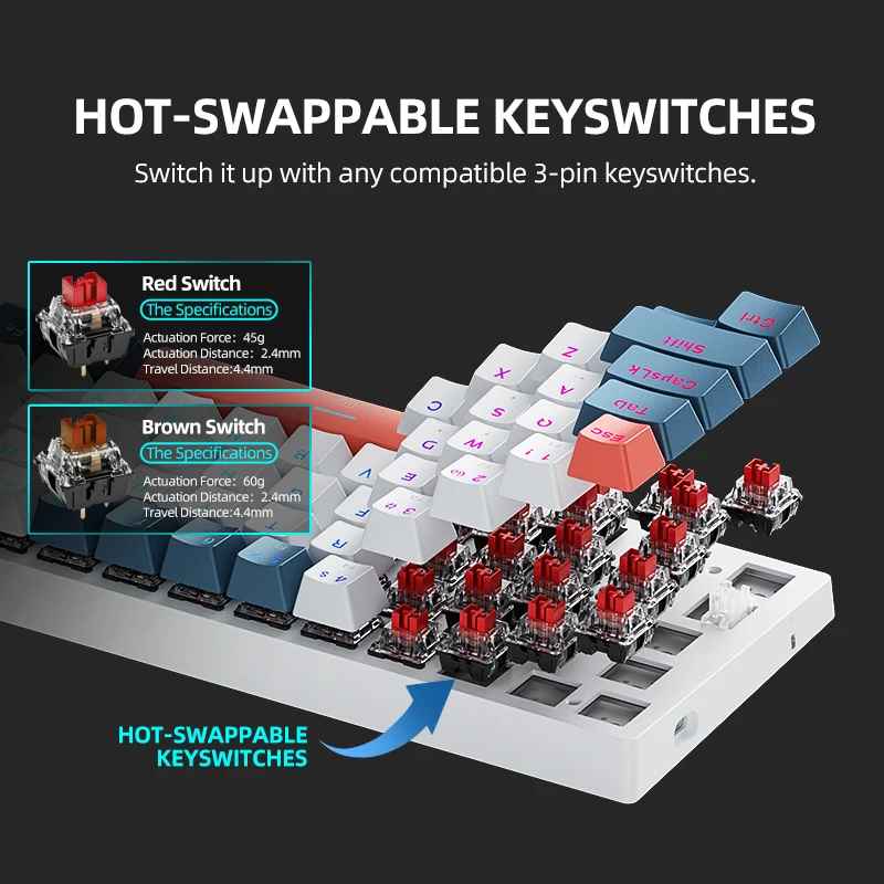 Machenike K500-B61 Mini Mechanical Keybaord
