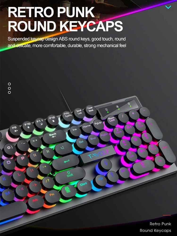 Shadow mechanical wired keyboard